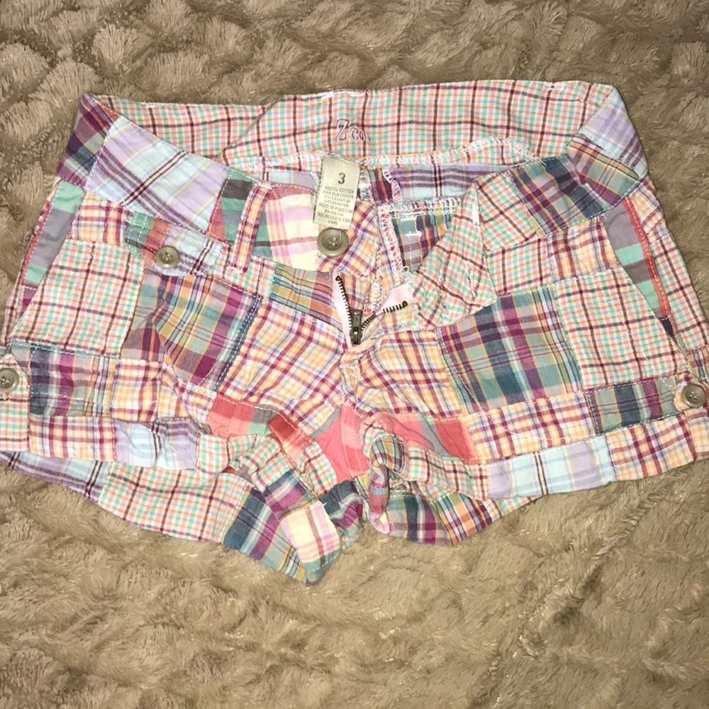 Plaid shorts